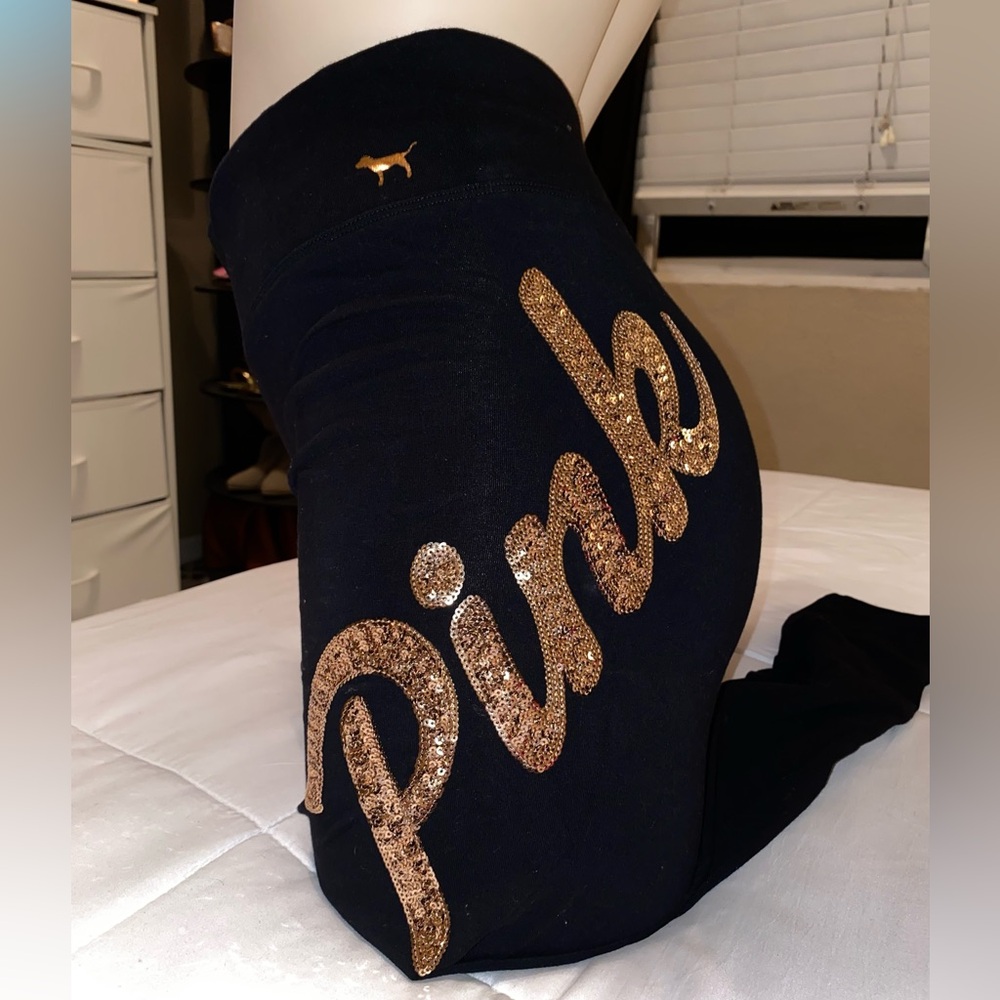 Victoria's Secret PINK bling Yoga Leggings